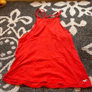 Electric red American eagle tank